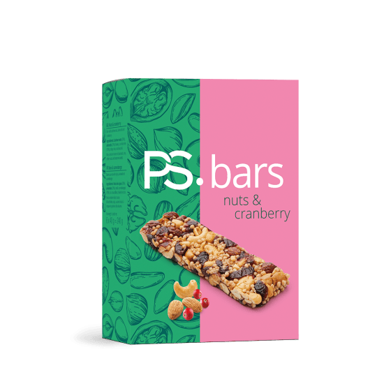 PS. Nuts & Cranberry bar